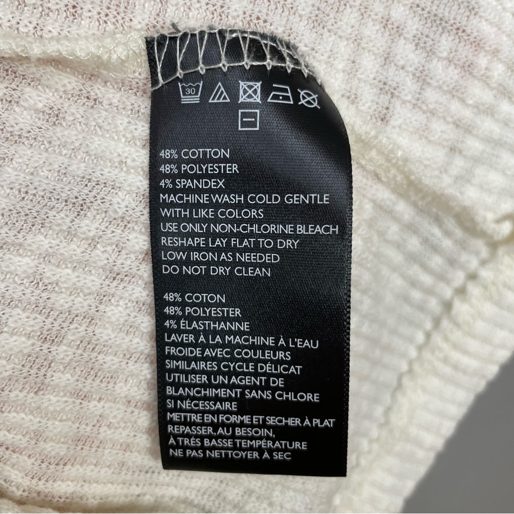 Free People Beach Sweater World Traveler Split Back Dolman Fitted Sleeves XS Top - Picture 11 of 11